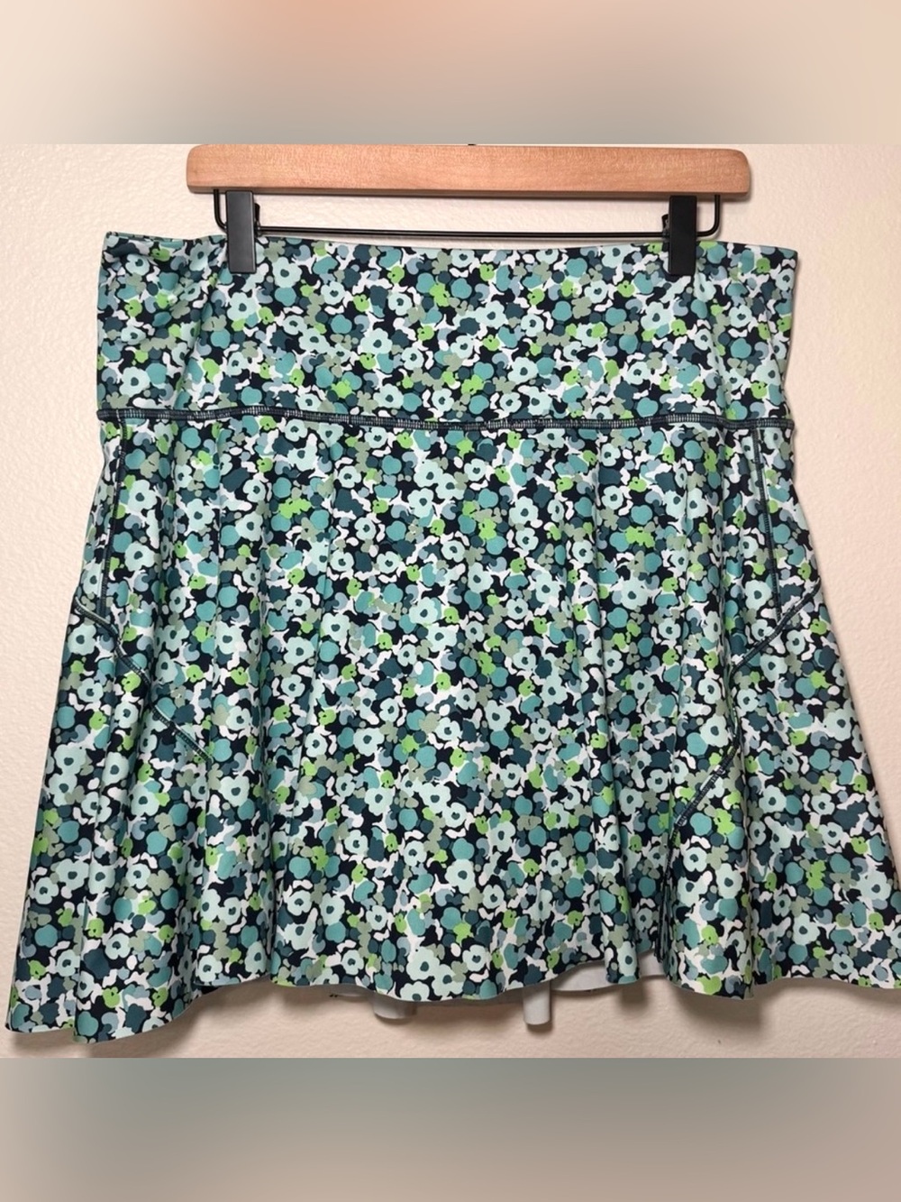 Athleta Ace Floral Tennis Skort 1X Golf Pickleball Athletic Skirt